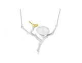 Bird on Branch Nest Necklace II Necklace - FaunaFloral