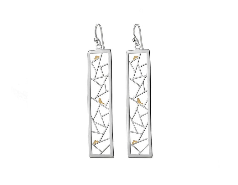 Birds Kirigami Earring Earring - FaunaFloral