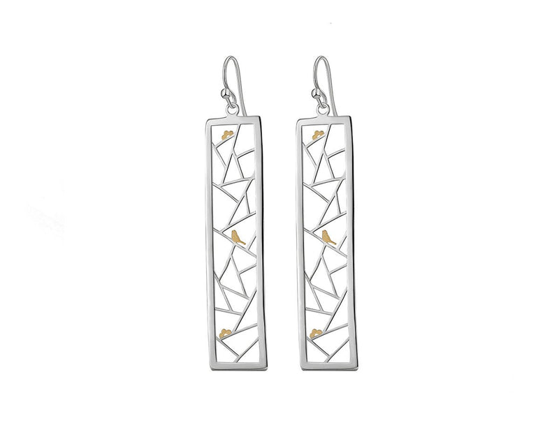 Birds Kirigami Earring Earring - FaunaFloral