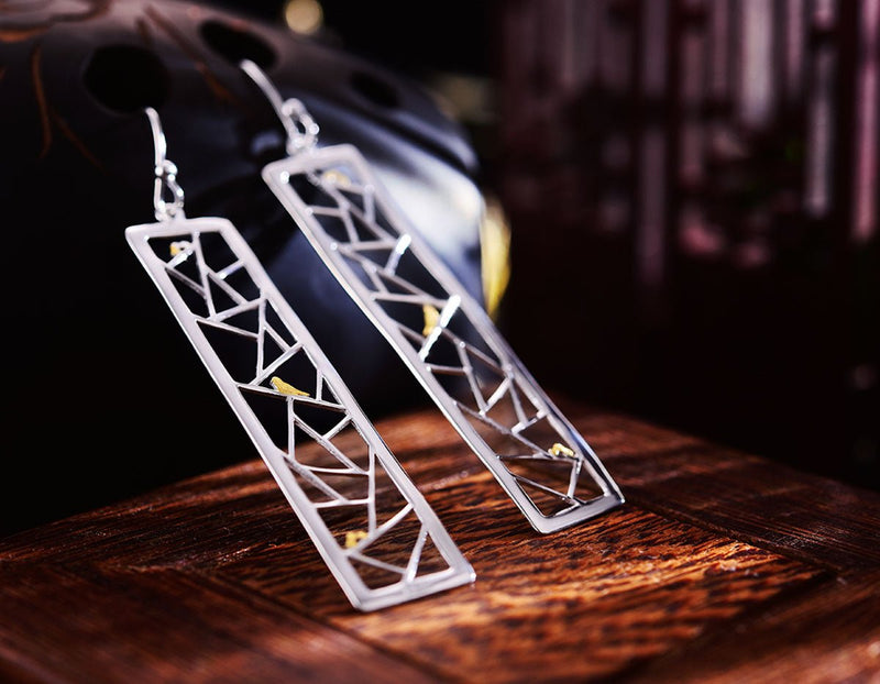 Birds Kirigami Earring Earring - FaunaFloral