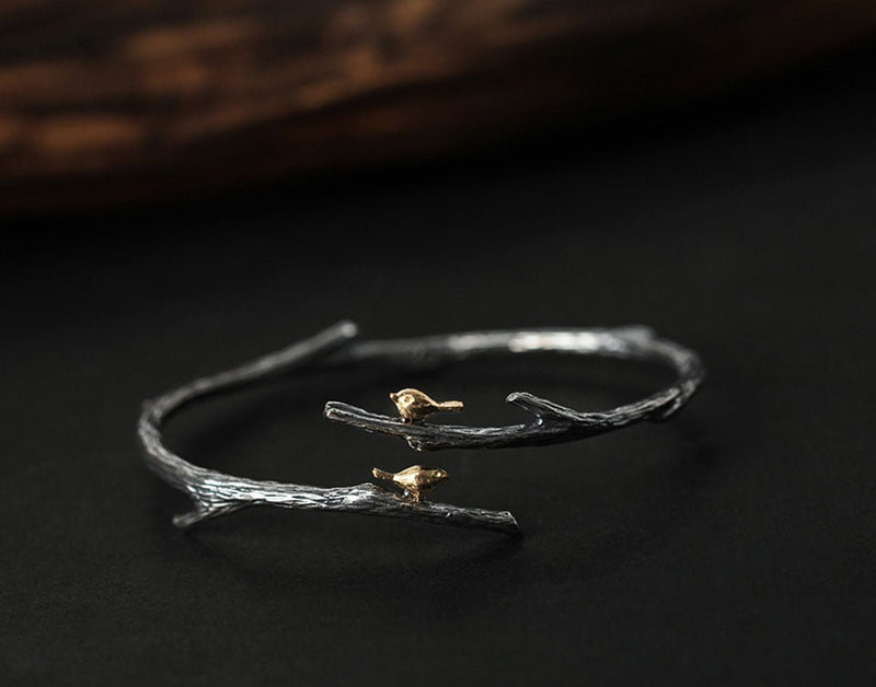 Birds on Branch Bangle Bangle - FaunaFloral