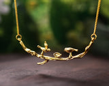 Birds on Branch Necklace II Necklace - FaunaFloral