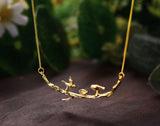 Birds on Branch Necklace II Necklace - FaunaFloral