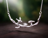 Birds on Branch Necklace II Necklace - FaunaFloral