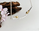 Birds on Branch Necklace Necklace - FaunaFloral