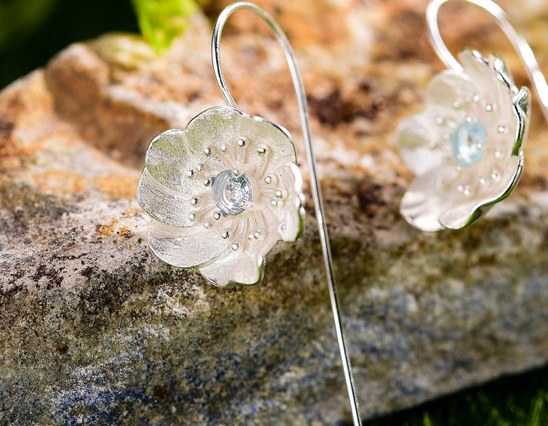 Blooming Anemone Flower Earring Earring - FaunaFloral