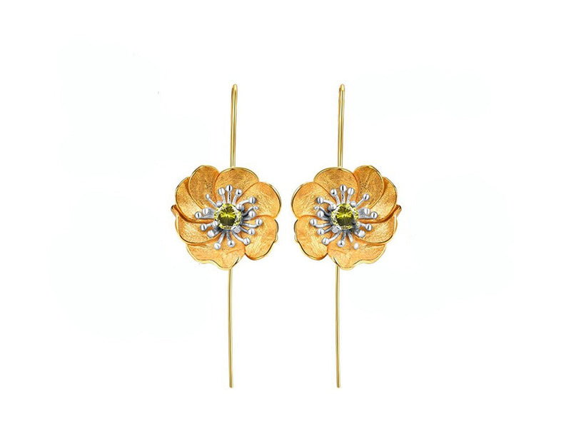 Blooming Anemone Flower Earring Earring - FaunaFloral