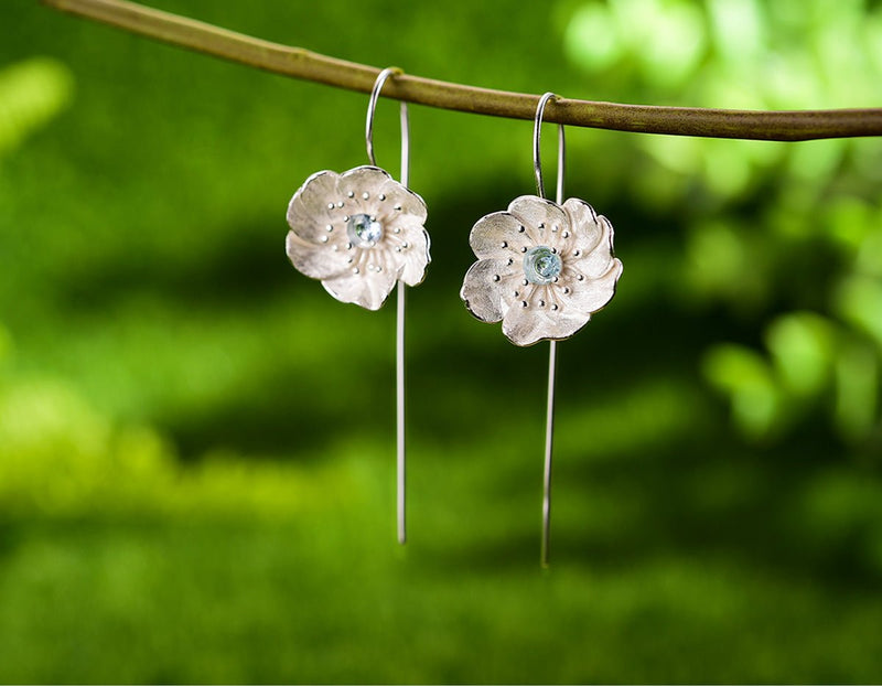 Blooming Anemone Flower Earring Earring - FaunaFloral