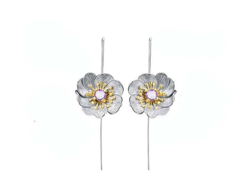 Blooming Anemone Flower Earring Earring - FaunaFloral