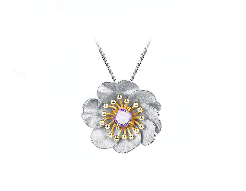 Blooming Anemone Flower Pendant Pendant - FaunaFloral