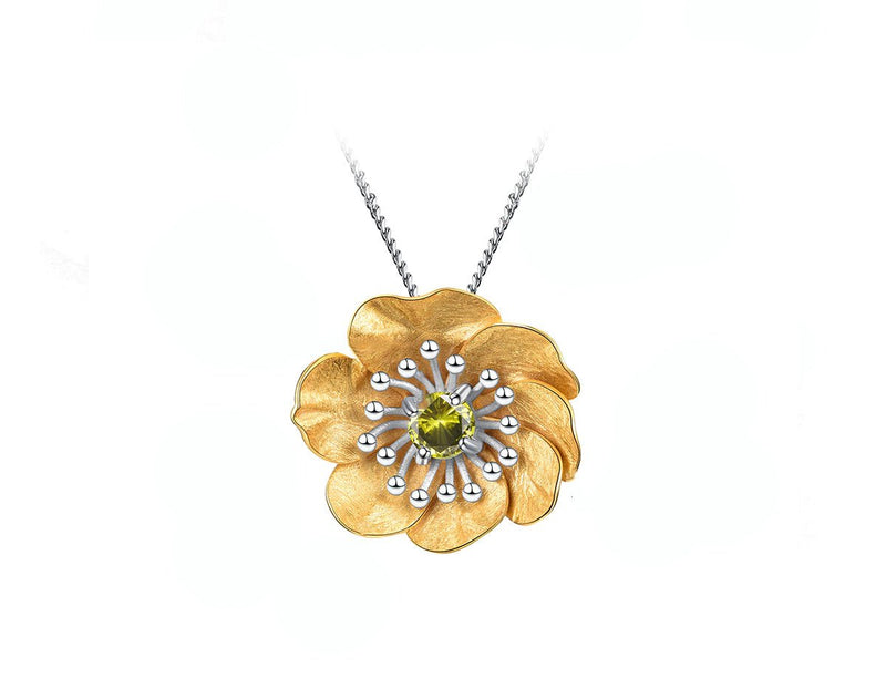 Blooming Anemone Flower Pendant Pendant - FaunaFloral