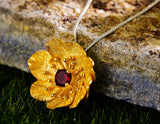 Blooming Anemone Flower Pendant Pendant - FaunaFloral