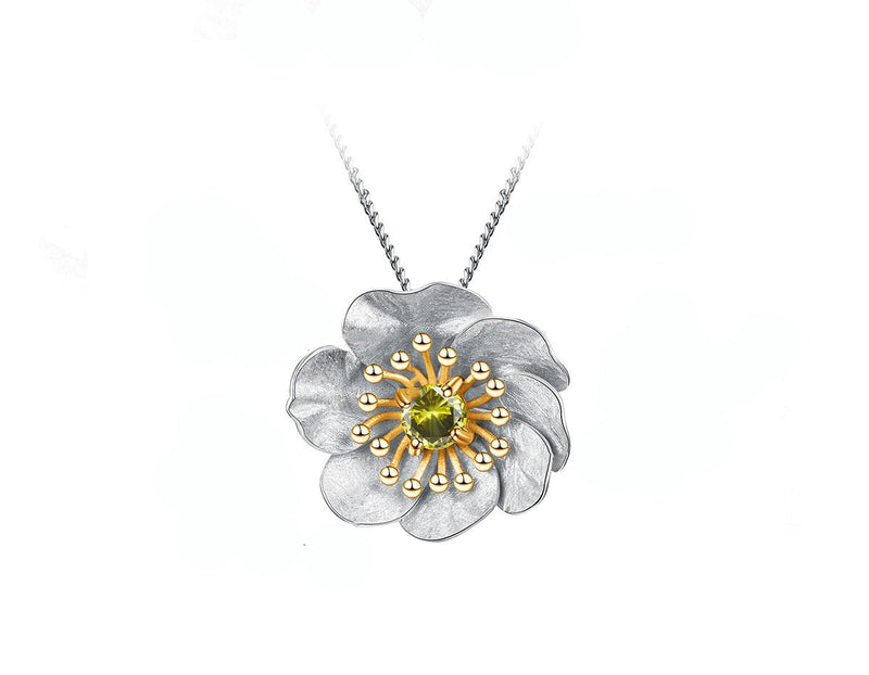 Blooming Anemone Flower Pendant Pendant - FaunaFloral