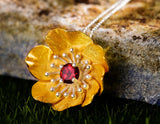 Blooming Anemone Flower Pendant Pendant - FaunaFloral