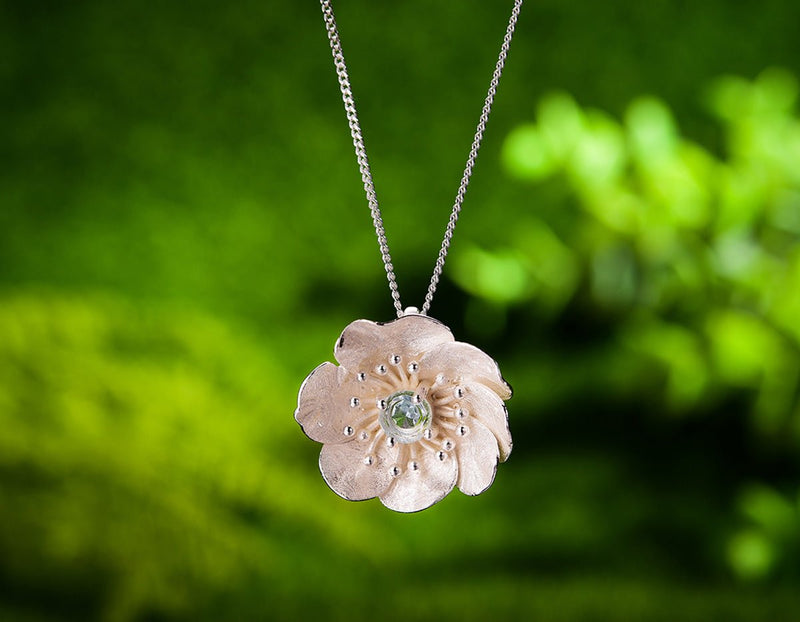 Blooming Anemone Flower Pendant Pendant - FaunaFloral