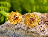 Blooming Anemone Flower Stud Earring Earring - FaunaFloral