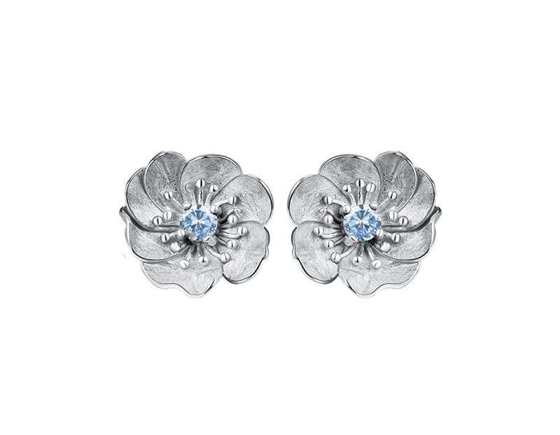 Blooming Anemone Flower Stud Earring Earring - FaunaFloral