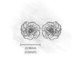 Blooming Anemone Flower Stud Earring Earring - FaunaFloral