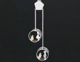 Boy and Girl Meets Cat Pendant II Pendant - FaunaFloral