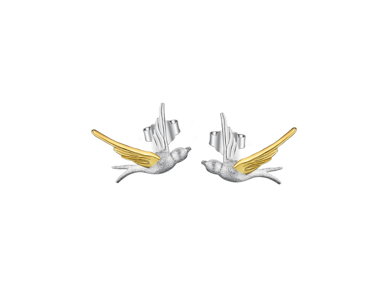 Swallow Willow Stud Earrings