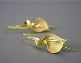 Calla Lily Flower Dangle Earrings Earring - FaunaFloral