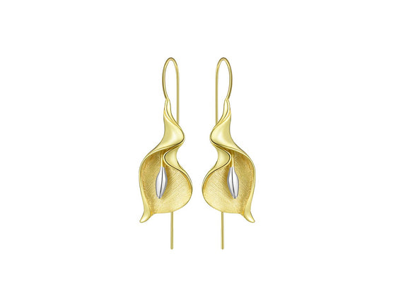 Calla Lily Flower Dangle Earrings Earring - FaunaFloral