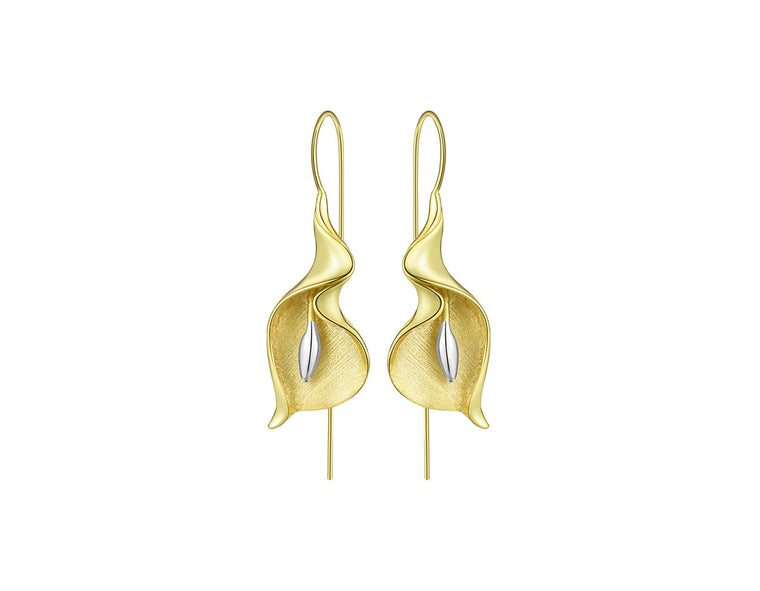 Calla Lily Flower Dangle Earrings Earring - FaunaFloral