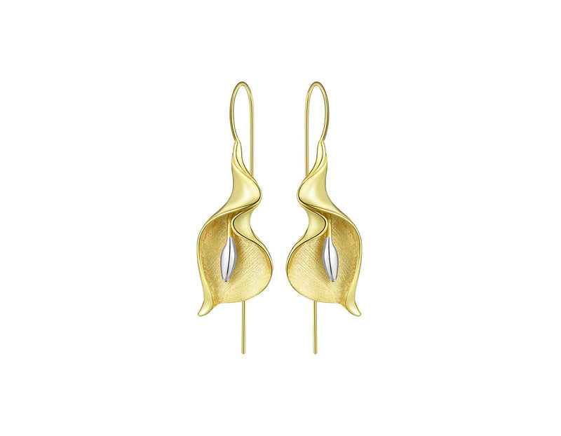 Calla Lily Flower Dangle Earrings Earring - FaunaFloral