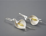 Calla Lily Flower Dangle Earrings Earring - FaunaFloral