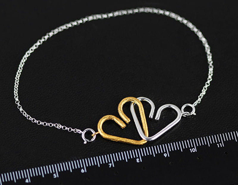 Chained Heart Bracelet Bracelet - FaunaFloral