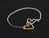 Chained Heart Bracelet Bracelet - FaunaFloral