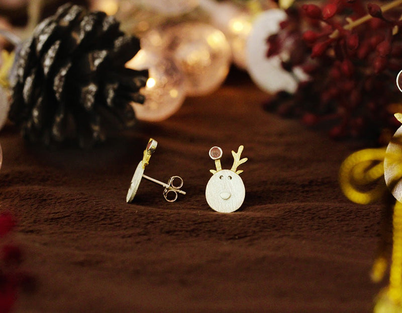 Christmas Reindeer Earring Earring - FaunaFloral