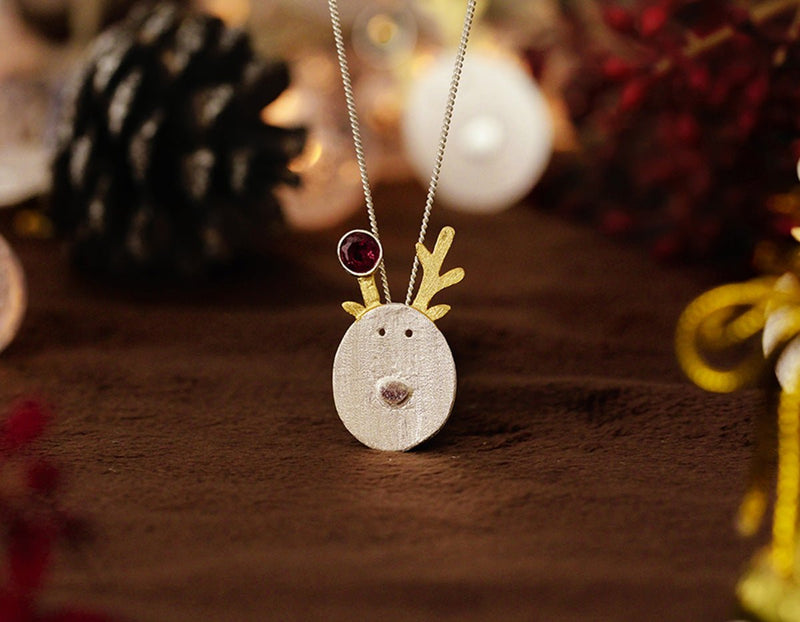 Christmas Reindeer Pendant Pendant - FaunaFloral