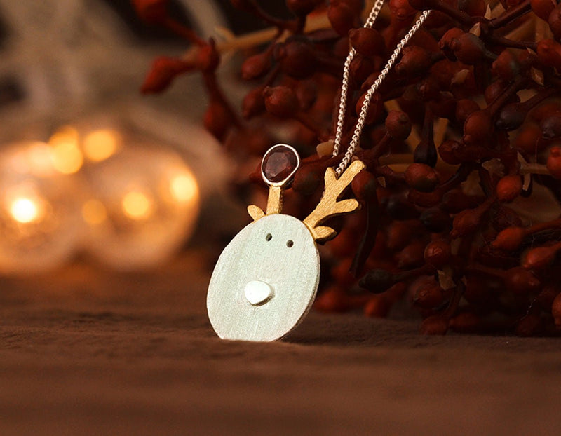 Christmas Reindeer Pendant Pendant - FaunaFloral