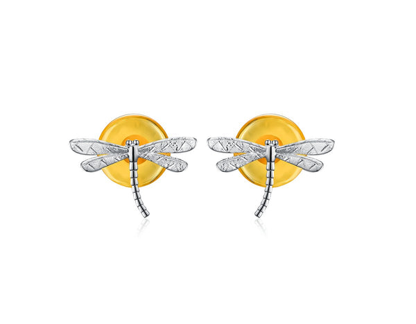 Circle Dragonfly Earring Earring - FaunaFloral