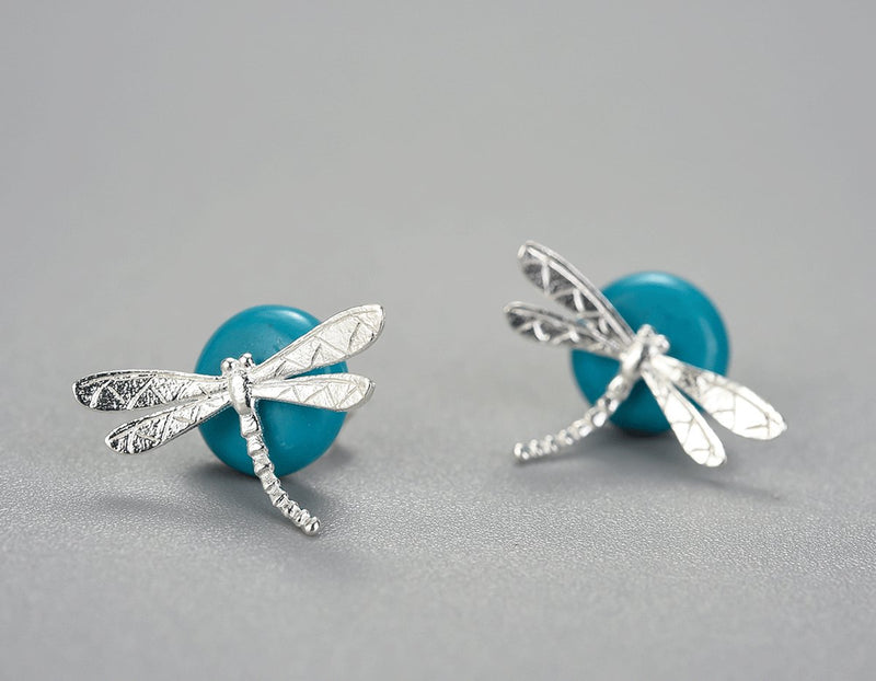 Circle Dragonfly Earring Earring - FaunaFloral