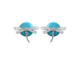 Circle Dragonfly Earring Earring - FaunaFloral