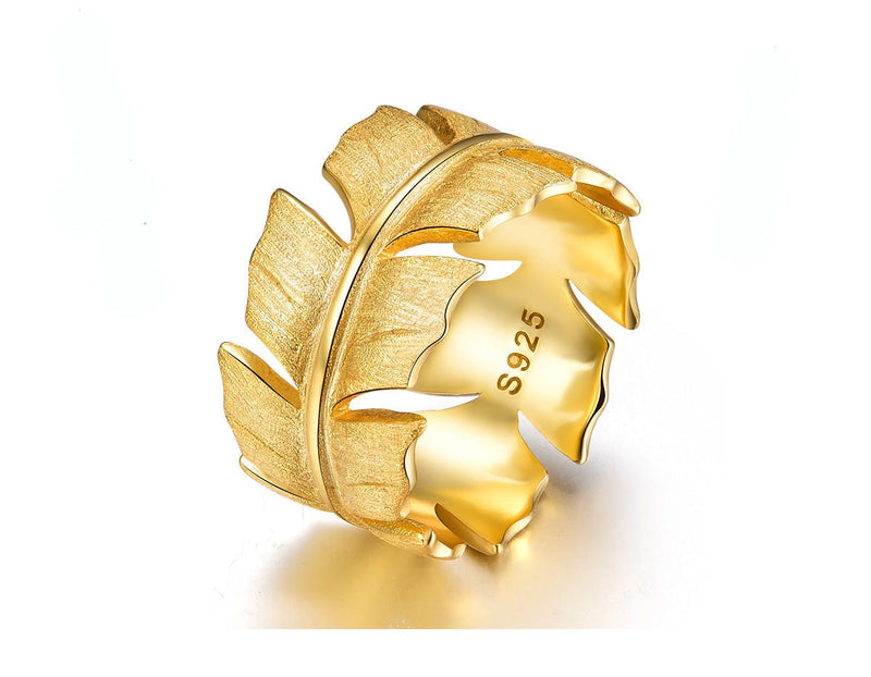 Classic Feather Ring Ring - FaunaFloral