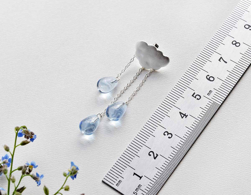 Cloud Tassel Raindrops Earring Earring - FaunaFloral