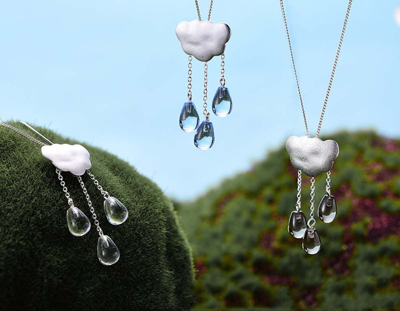 Cloud Tassel Raindrops Pendant Pendant - FaunaFloral