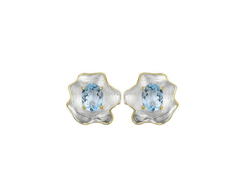 Curled Leaf Stud Earring Earring - FaunaFloral