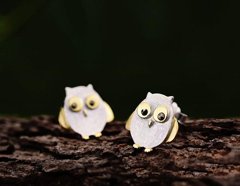 Cute Owl Earring Earring - FaunaFloral