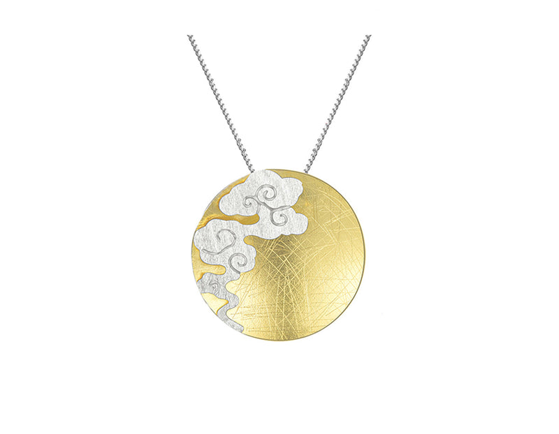 Vintage Cloud Round Pendant