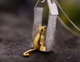 Daydreaming Cat Pendant Pendant - FaunaFloral