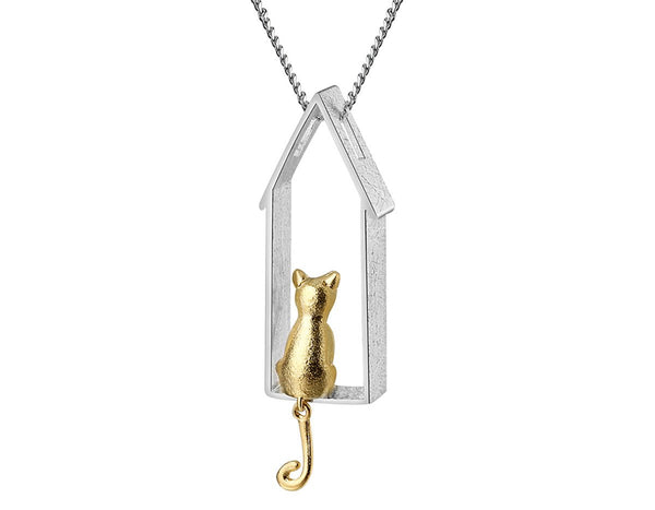 Daydreaming Cat Pendant Pendant - FaunaFloral