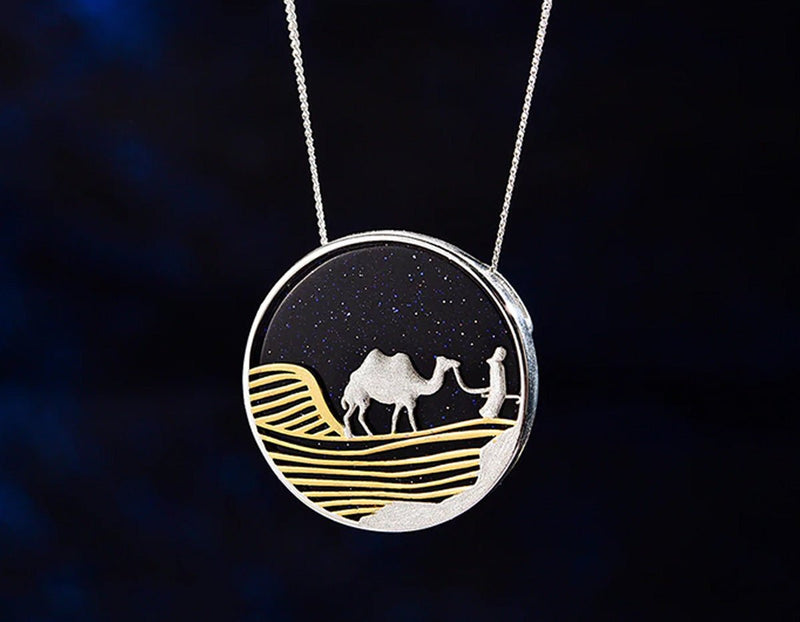 Desert on a Starry Night Pendant Pendant - FaunaFloral