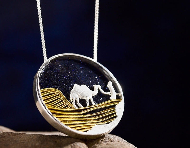 Desert on a Starry Night Pendant Pendant - FaunaFloral