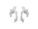 Design Fighting Fish Earring Earring - FaunaFloral