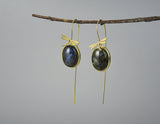 Dragonfly Labradorite Earring Earring - FaunaFloral