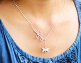 Dragonfly Leaves Necklace Necklace - FaunaFloral